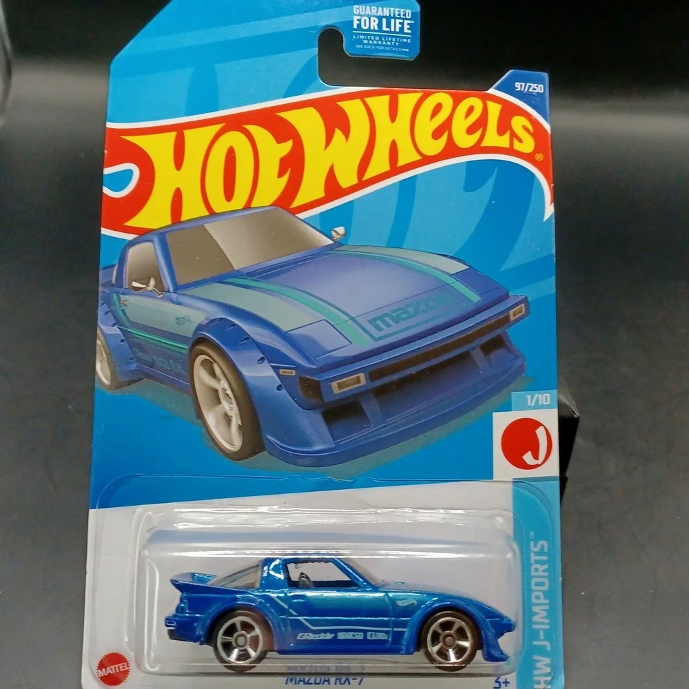 Hot Wheels Car Mazda RX-7 Blue Metallic J-Imports 97/250 Custom Racing